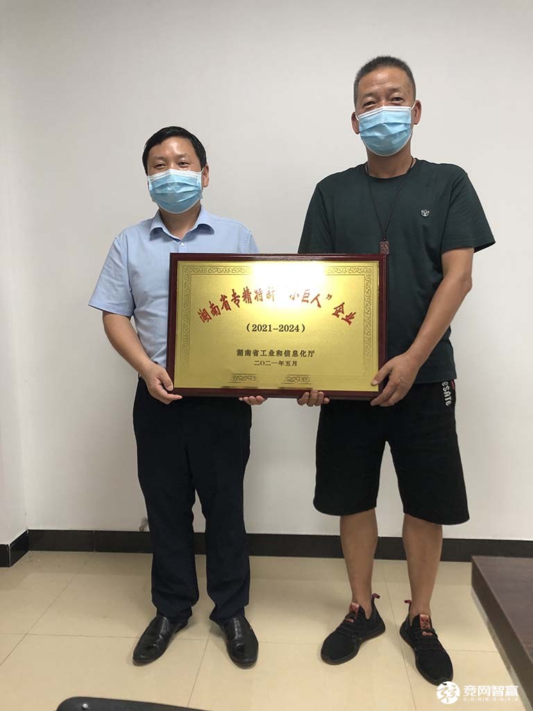 2021年湖南江海獲評“小巨人”企業(yè)稱號！